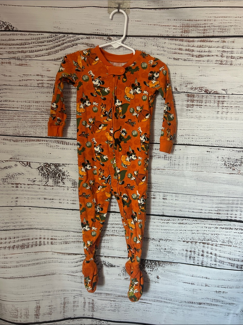 Disney Halloween Mickey Mouse & friends One-Piece Pajamas size 18-24 months